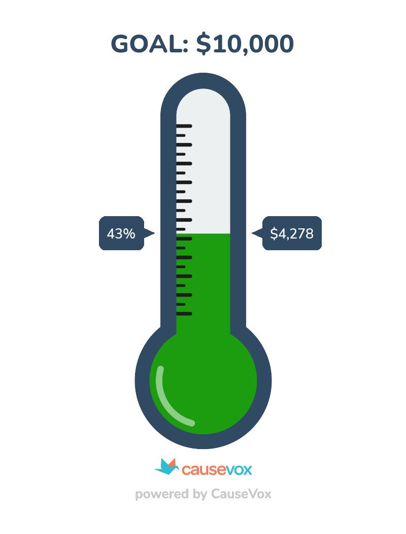  Image of a fundraisign thermometer at $4200